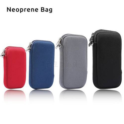 Neoprene Pouch Bag Sleeve Case For iphone 12 11 Pro Max XR XS Max 12 Mini For Note 20 S20 Ultra A71 A51 zipper card slot