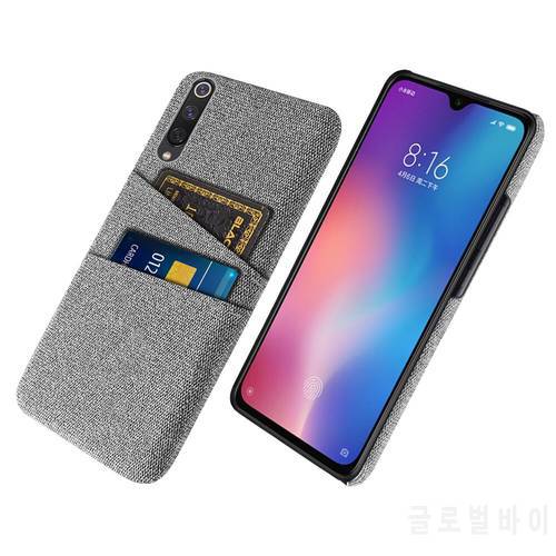 Mi 9 lite For Xiaomi Mi9lite Wallet Case Xiaomi Mi 9 lite Back Cover For Xiaomi Mi9 lite Luxury Fabric Dual Card Phone Coque
