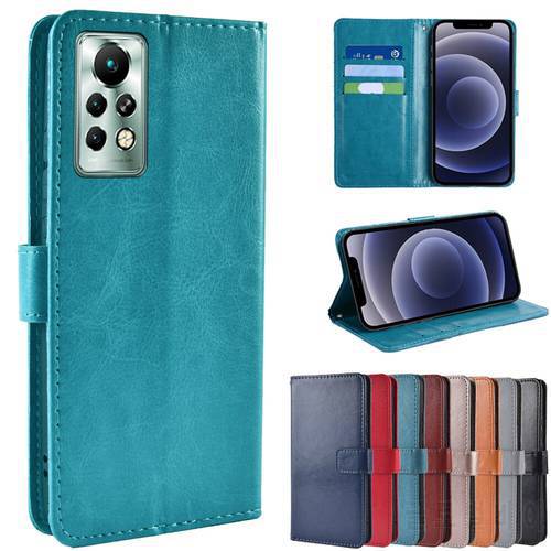 Vintage Flip Leather Case For Infinix Note 11 Pro Case Magnetic card holder Phone Case On Infinix Note 11 Pro Protective Cover