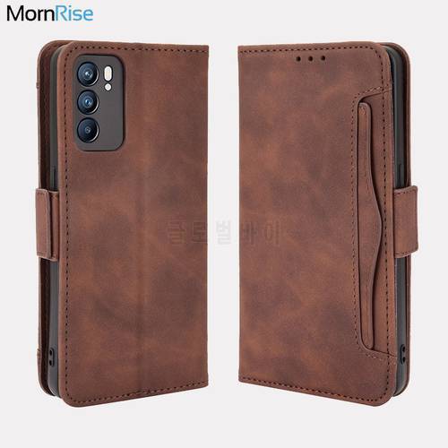 For OPPO Reno6 5G Wallet Case Magnetic Book Flip Cover For OPPO Reno 6 4G Card Photo Holder Luxury Leather Mobile Phone Fundas