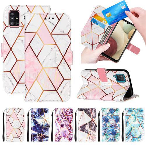 A 51 magnetic Wallet Phone Case on for Etui Samsung Galaxy A21S A51 A31 A11 A01 A71 Cases Funda Marble Leather Flip Cover Bumper