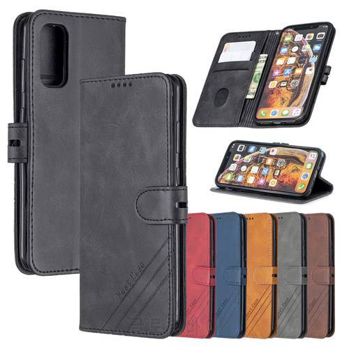 Leather Flip S20 FE Case on For Samsung Galaxy S 20 Ultra Plus Lite S20Ultra S20Plus S20FE 5G Magnetic Stand Wallet Phone Cover
