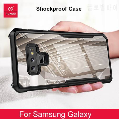Luxury Transparent Case For Samsung Galaxy Note 8 9 10 S10 S9 S8 Plus S20 Ultra Phone Back Cover 360 Shockproof Silicone Cases