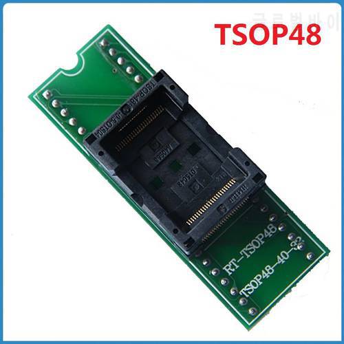 TSOP48 Programmer Adapter Socket TSOP48 To DIP48 For RT809H T56 Adapter Burning Seat 48 Pin Read Write IC Test Conversion Burner