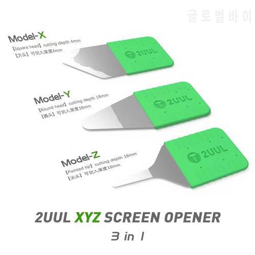 2UUL DA91 LCD screen Disassemble Tool 0.1mm Stainless Steel Card Mobile Phone Repair Screen Pry Opener