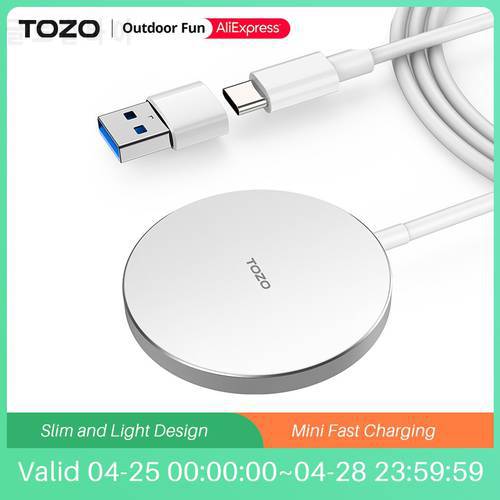 TOZO W6 Magnetic Wireless Charger For iPhone 13 Series Phone Charger Magnet Induction Charger For iPhone Wireless Charging Pad