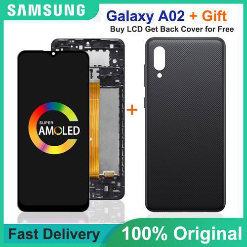6.5&39Original For Samsung Galaxy A02 SM-A022 A022m LCD with frame Display Touch Screen Digitizer A022FN/DS A022G For samsung A022