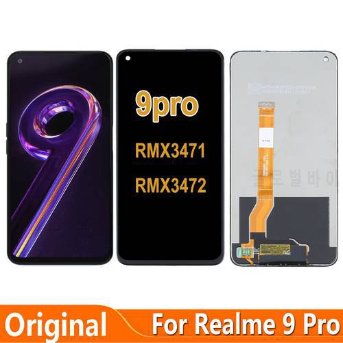 Original For Realme 9 Pro 9pro RMX3471 RMX3472 LCD Display Touch Screen Digiziter Assembly Repair Parts