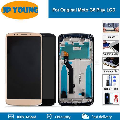 Original LCD For Motorola Moto G6 Play Display Touch digitizer assembly XT1922 XT1922-3 XT1922-4 XT1922-5 LCD display with frame