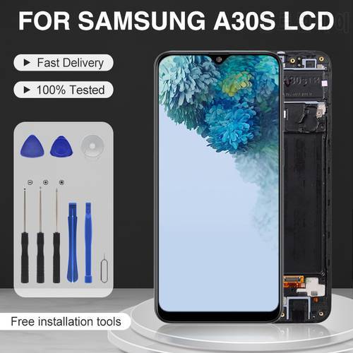 Catteny 6.4 Inch A30S Display For Samsung Galaxy A307 Lcd Touch Screen Digitizer A307/DS A307FN Assembly With Frame