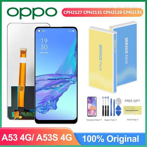 6.5&39&39 Original Display for Oppo A53 4G CPH2127 CPH2131 Lcd Display Touch Screen Digitizer Assembly for Oppo A53S A53s CPH2139