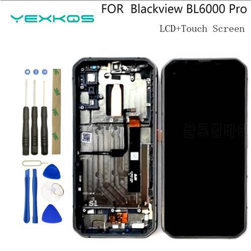 100% Original New 6.36 Inch Touch Screen+1080*2300 LCD Display+Frame Assembly Replacement For Blackview BL6000 Pro Phone