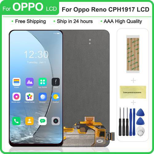 6.4 inch Super AMOLED / TFT For OPPO Reno PCAT00 PCAM00 CPH1917 LCD display touch screen digitizer assembly Replacement
