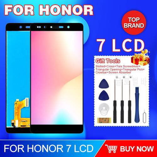 Hot Sale 5.2 Inch For Huawei Honor 7 Lcd With Touch Screen Digitizer PLK-TL01H L01 UL00 AL10 Display Assembly Replacement