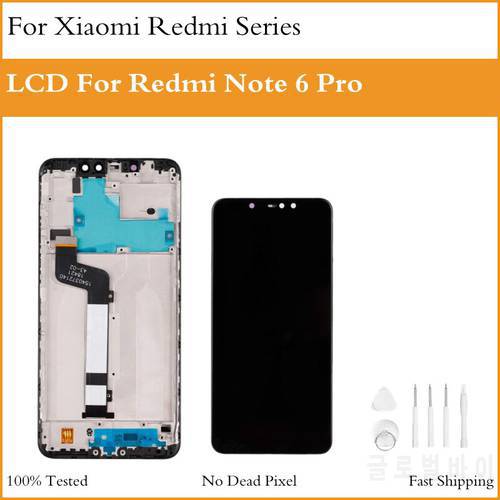 Screen For Xiaomi Redmi Note 6 Pro LCD Display Touch Digitizer Assembly With Frame Replacement High Quality