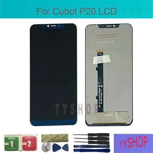 100% Tested New For CUBOT P20 LCD Display With Touch Screen Digitizer Assembly Replacement With Tools