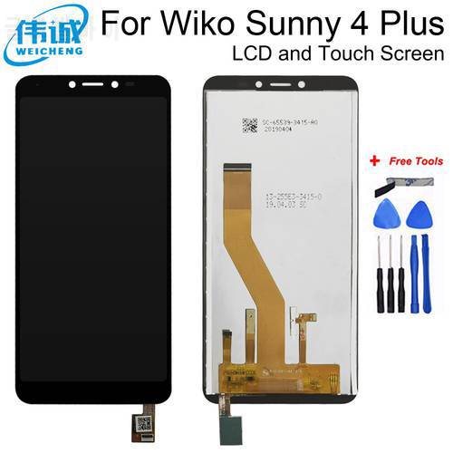 For Wiko Sunny 4 Plus LCD Display Touch Screen Digitizer Assembly Replacement For Wiko Sunny 3 Plus / Sunny 3 LCD Sensor Tools