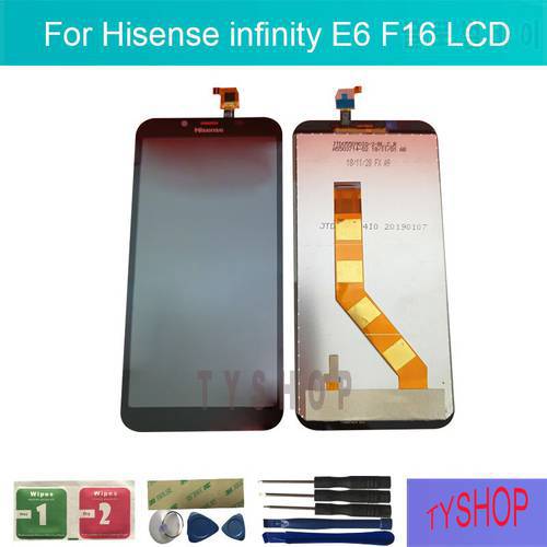 100% Tested For Hisense infinity E6 F16 LCD Display Touch Screen Digitizer Assembly Repair Parts Tool
