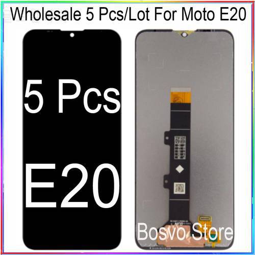 WholeSale 5 Pcs/Lot for Moto E20 LCD Screen Display with Touch Digitizer Assembly for Motorola XT2155 XT2155-1