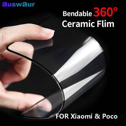 Anti-Breaking Edge Ceramic Film Full Cover for Xiaomi Mi 9 8 10 11 Lite 10T Pro Screen Protector Glass for Xiaomi Poco F3 C3 X3