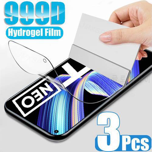 3Pcs Hydrogel Film For Realme 8 7 X50 X7 X2 Pro 7i Screen Protector For Realme GT Neo XT X C15 C11 C21 C3 C3i Film Full Cover