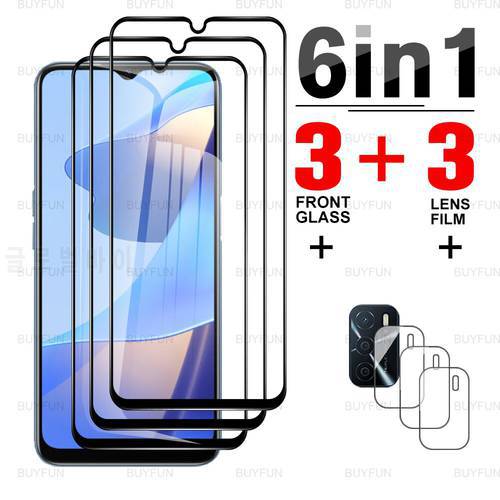 For Oppo A16 6.52inch Black edge tempered glass for oppo A74 A54 A94 5G A5 A9 2020 full cover protective glass lens safety film