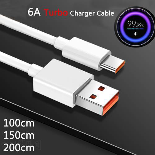 Original Type C Cable Turbo Fast Charge 1/1.5/2M For Xiaomi Poco F3 X3 NFC Mi 11 11T 10 10T Pro Lite Black Shark 3 Tipo C Cabel