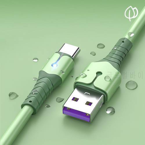 USB Type C Cable For Samsung S20 S21 Xiaomi POCO Fast Charging Wire Cord USB-C Charger Mobile Phone USBC Type-C Cable 1m