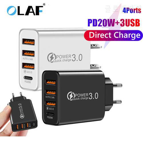 Olaf USB Charger Type C Charger For Xiaomi Chargers For Cell Phone Adapter for iPhone Huawei Portable Wall Mobile Phones Adapter