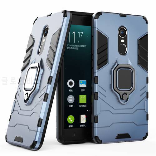 for Xiaomi Redmi Note 4 4X Case Shockproof Ring Stand Bumper Silicone + PC Phone Back Cover for Xiomi Redmi Note 4x Note4 4 X