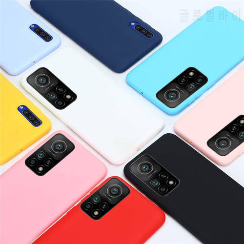 For Xiaomi Mi 10t Pro Mi 10 t lite Case Silicone Candy TPU Simple Cover Phone Case For Xiaomi Mi 10t Mi10 t Pro Case Fundas
