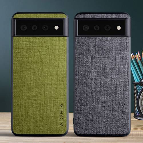 For Google Pixel 6 Pro 6pro 6a Funda Luxury Cloth Texture Fitted Unti-Scratch Premium Phone Case For Google Pixel6 Pro 6A Cover
