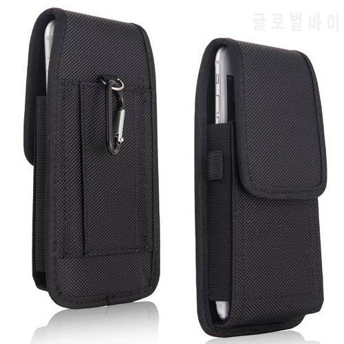 Waist Holster Case for Xiaomi Redmi 9T 9A 9AT 9C Case Cover Carabiner Nylon Bag Belt Clip Pouch for Redmi Note 9 9S 10S 10 Pro