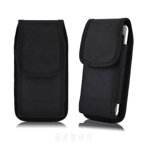 Universal Phone Pouch case for Xiaomi Poco F3 X3 GT cover flip holster belt oxford cloth waist bag for Xiaomi Redmi Note 10 Pro