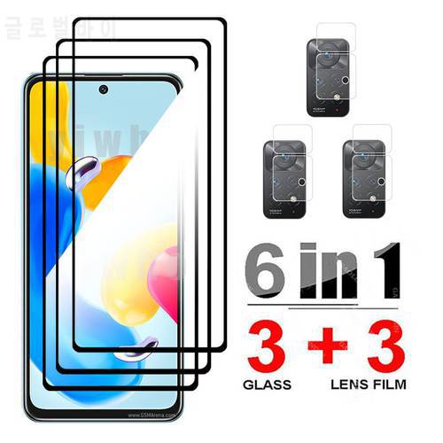 Glass Case For Xiaomi Redmi Note 11 Pro 4G 11Pro 5G 11S Not 11 S Full Screen Protector Redmi11 Note11 Camera Lens Tempered glass