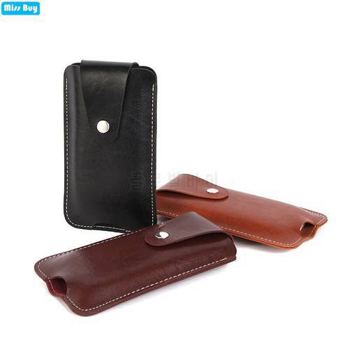Soft Leather Phone Holster Mobile Phone Pouch For iPhone/Samsung/Xiaomi Case Universal Outdoor Sport Phone Bag Men Purse Wallet