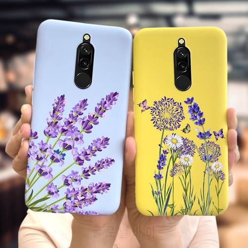 Popular Lavender Case For Xiaomi Redmi 8 Cover 2021 Soft Slim Silicone TPU Phone Case Funda For Xiomi Redmi 8 Coque Redmi8 Cover