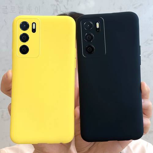 For Oppo A16s 2021 Case Fashion Plain Color Soft Silicone Phone Cover For OPPO A16 A15 A 16 S TPU Case For OPPOA16 CPH2269 Funda