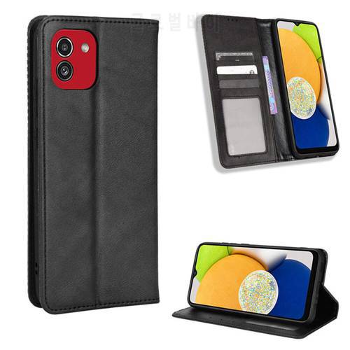 For Samsung Galaxy A03 A04 Luxury Flip PU Leather Wallet Magnetic Adsorption Case For Samsung A03 A04 A 03 A 04 Phone Bag