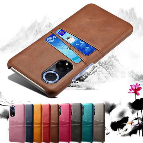 Huawei Honor 50 Case Retro PU Leather Cover For Honor 50 Pro Funda Card Slots Wallet Coque For Honor 50 50Pro Honor50 Capa Shell