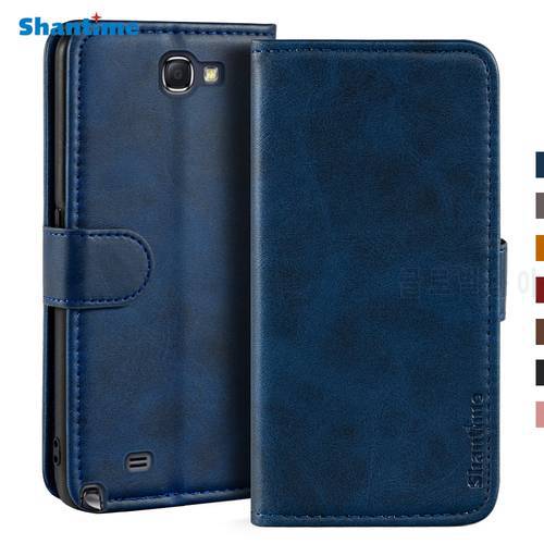 Case For Samsung Galaxy Note 2 N7100 Case Magnetic Wallet Leather Cover For Samsung Galaxy Note 2 N7100 Stand Coque Phone Cases