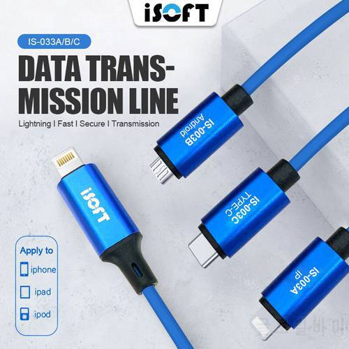 SUNSHINE ISOFT Data line IS-003A/B/C For Apple to Apple/Android/C Head One-click Transfer Of All Data Transmission Cable