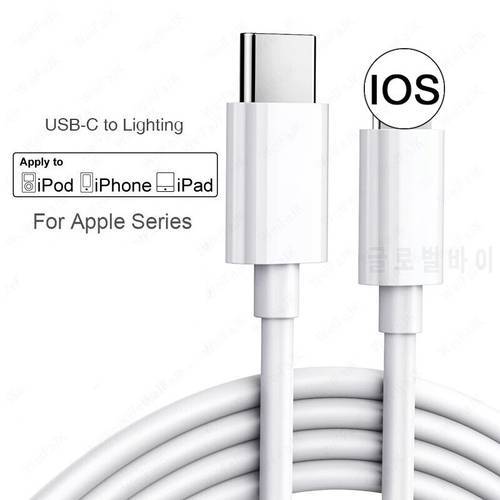 1M 2M 18W Usb C To Lighting Charging Cable Fast Charger for IPhone 11 12 Pro Max Mini XS XR 10 X Usb Type C Vers 8Pin Usbc Cable