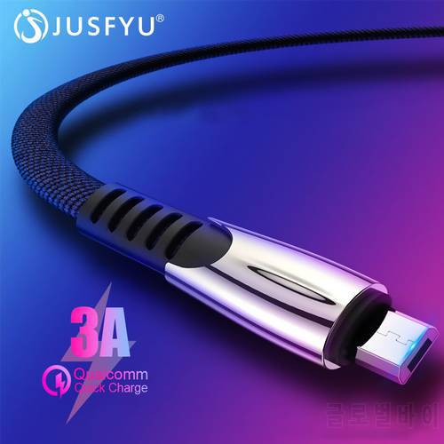 50CM 1M 2M 3M Metal Braided USB Charger Cable for IPhone X 6 7 8 Plus Samsung S9 S10 3A FAST CHARGING for All IOS Charging Cable