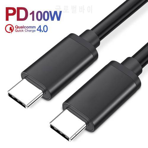 2m USB C To USB Type C Cable 100W USBC PD Fast Charging Charger Cord USB-C 5A TypeC Cable For Macbook Samsung Xiaomi POCO