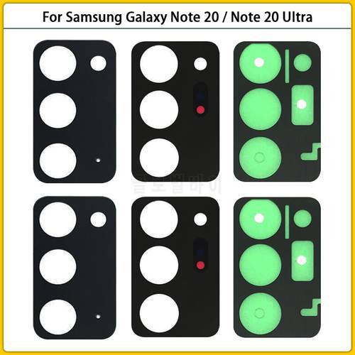 50pcs/lot Original New For Samsung Galaxy Note 20 / Note 20 Ultra Back Rear Camera Glass Lens Cover With Glue Sticker Replace