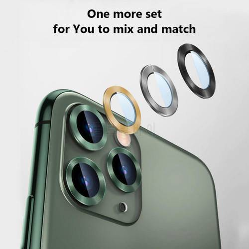 Phone Protector Cover 2/3Pcs Rear Camera Lens Ring Circle for i11 Pro Max