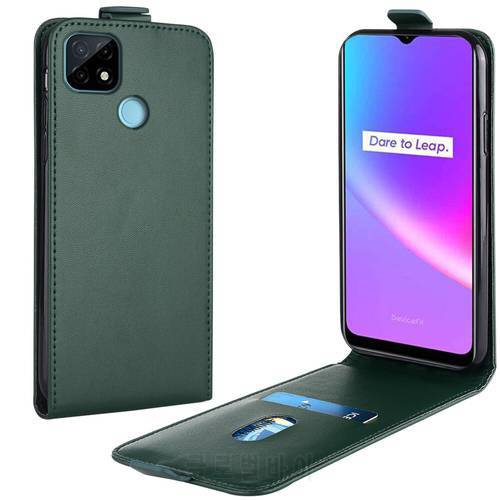 Flip Up and Down Leather Case for Realme C25s Case RMX3193 RMX3191 RMX2021 Vertical Cover for Realme C 25s Case Phone Bag