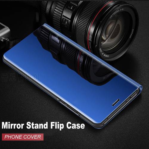 for xiaomi redmi note 11s case smart mirror flip cover redmy note 11 s note11 note11s phone magnetic stand book coque fundas