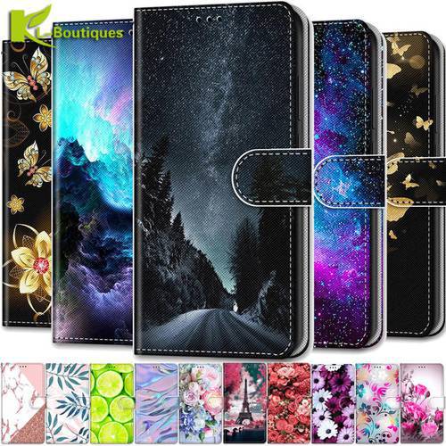 Leather Magnetic Case For Samsung Galaxy A22 4G A32 5G A 22 32 A22case A32case Phone Cover Flip Wallet Painted Funda Etui